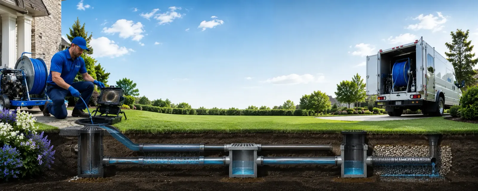 Outdoor drain cleaning information for Clinton, MI